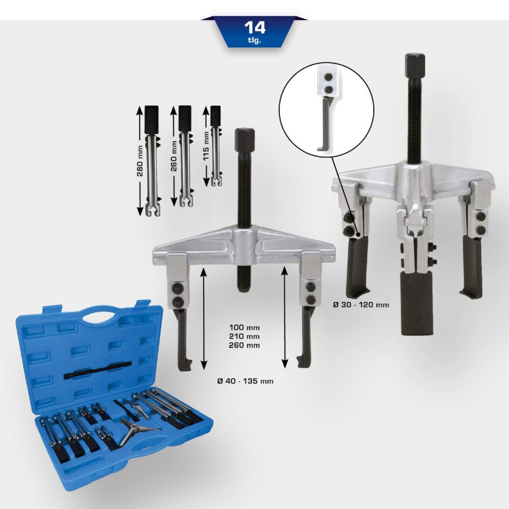 Produktbild Universal-Abzieher-Satz, 14-tlg bild 2