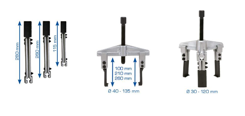 Produktbild Universal-Abzieher-Satz, 14-tlg bild 6