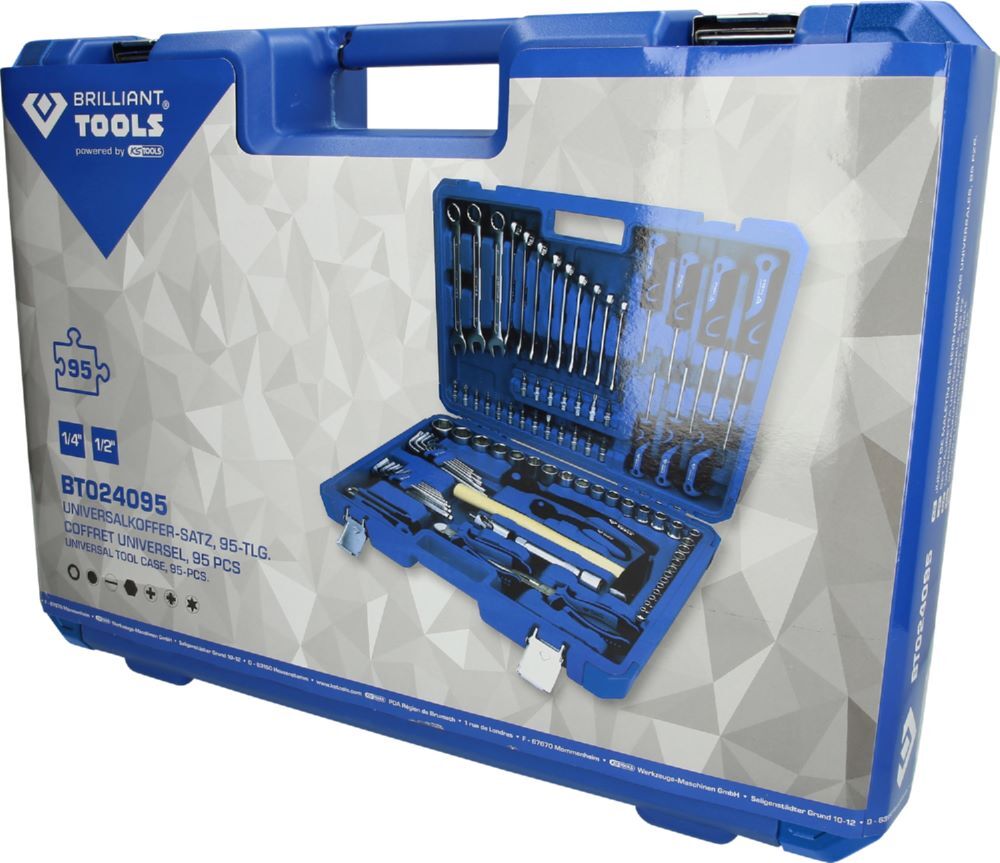 Produktbild 1/4" + 1/2" Universal-Werkzeug-Satz, 95-tlg bild 5