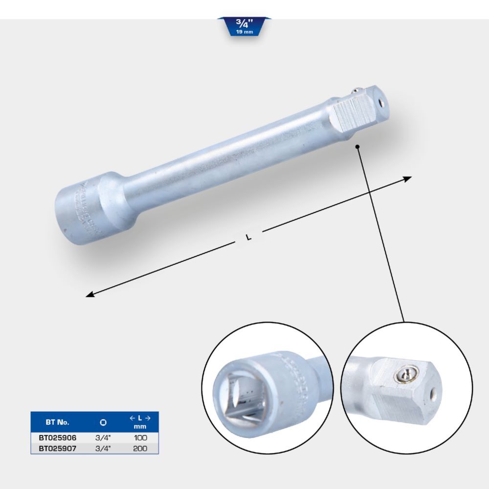 Produktbild 3/4" Verlängerung, 100 mm bild 2