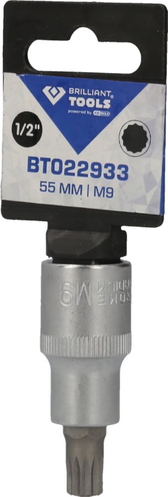 Produktbild 1/2" Vielzahn-Bit-Stecknuss, 55 mm lang, M9 bild 3