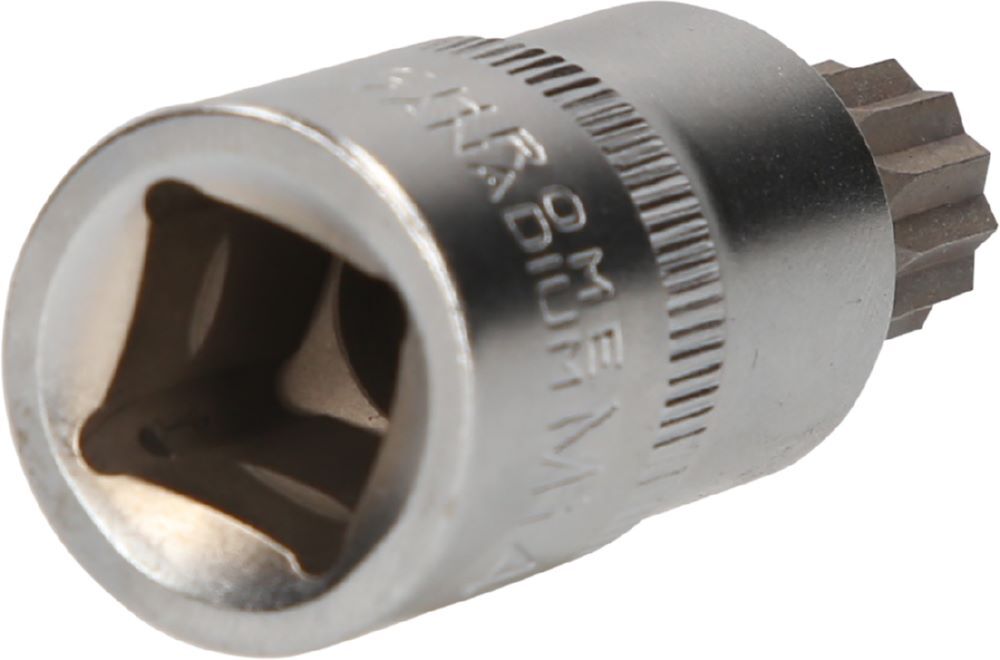 Produktbild 1/2" Vielzahn-Bit-Stecknuss, 55 mm lang, M14 bild 2