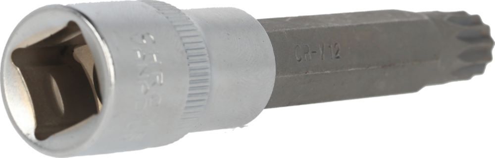 Produktbild 1/2" Vielzahn-Bit-Stecknuss, 100 mm lang, M12 bild 2