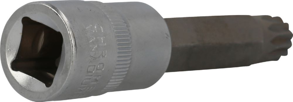 Produktbild 1/2" Vielzahn-Bit-Stecknuss, 100 mm lang, M14 bild 2