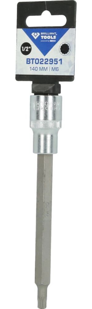 Produktbild 1/2" Vielzahn-Bit-Stecknuss, 140 mm lang, M6 bild 3