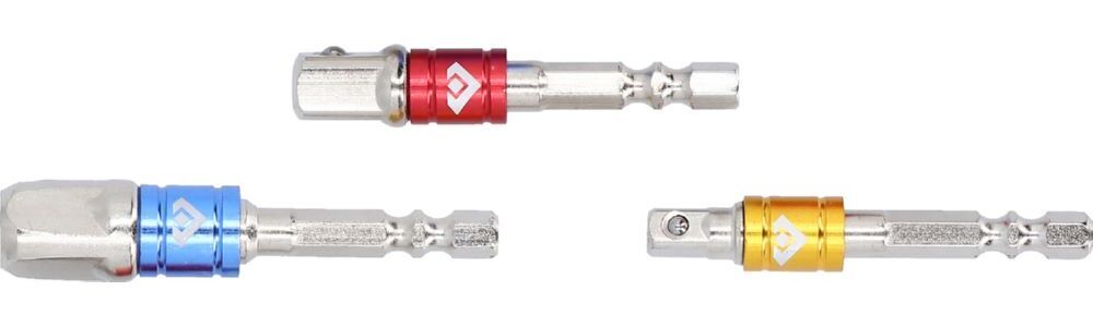 Produktbild 1/4" Vierkant-Adapter-Satz 1/4" + 3/8" + 1/2", 3-tlg bild 4