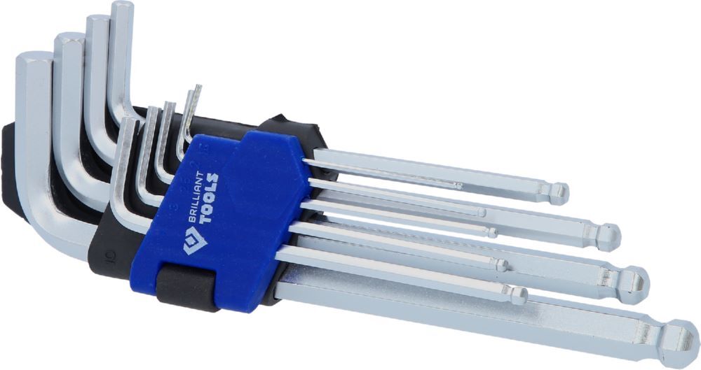 Produktbild Winkelstiftschlüssel-Satz, 9-tlg, Innensechskant-Profil, kurz bild 7