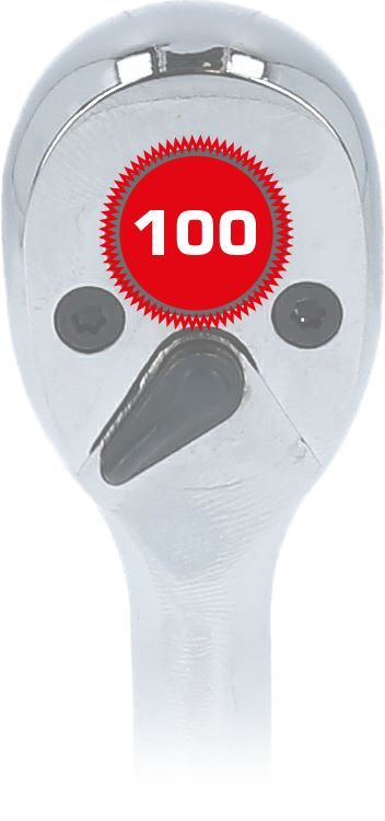 Produktbild 1/4" Mini-Umschaltknarre mit Metallgriff, 100 Zahn bild 5