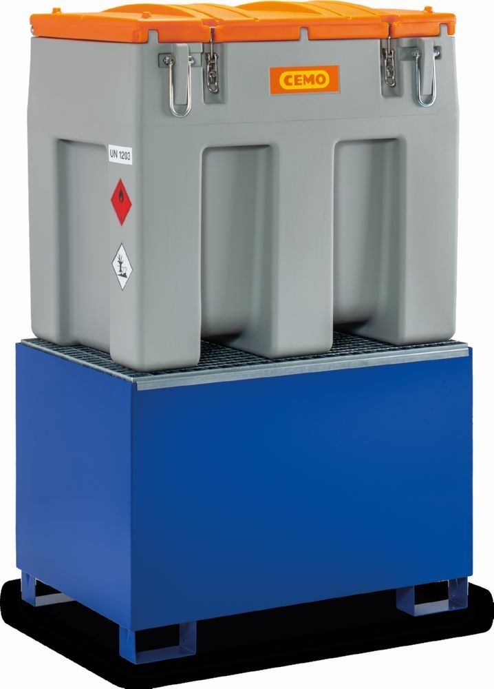 Cemo Auffangwanne Typ SW600/2 lackiert mit Gitterrost verzinkt 120 x 82 x 82 cm Produktbild Cemo Auffangwanne Typ SW600/2 lackiert mit Gitterrost verzinkt 120 x 82 x 82 cm