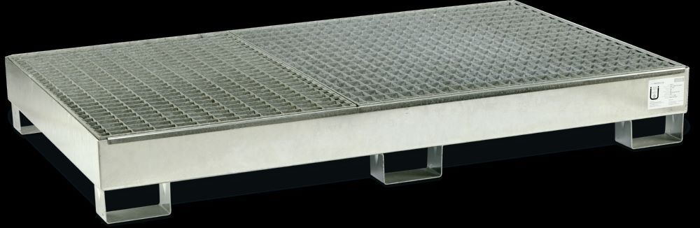 Cemo Auffangwanne aus Stahlt Typ SW6 verzinkt 201 x 120,5 x 26,6 cm Produktbild Cemo Auffangwanne aus Stahlt Typ SW6 verzinkt 201 x 120,5 x 26,6 cm