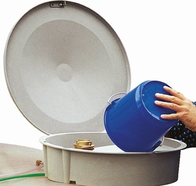 Cemo Einfüllschale mit Deckel für Gebrauchtöl Tank 2000 Liter Produktbild Cemo Einfüllschale mit Deckel für Gebrauchtöl Tank 2000 Liter