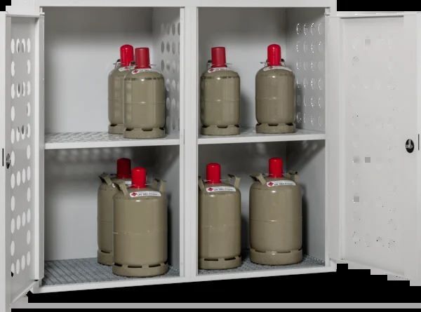 Produktbild Cemo Gasflaschendepot zweitürig 70 x 170 x 150 cm