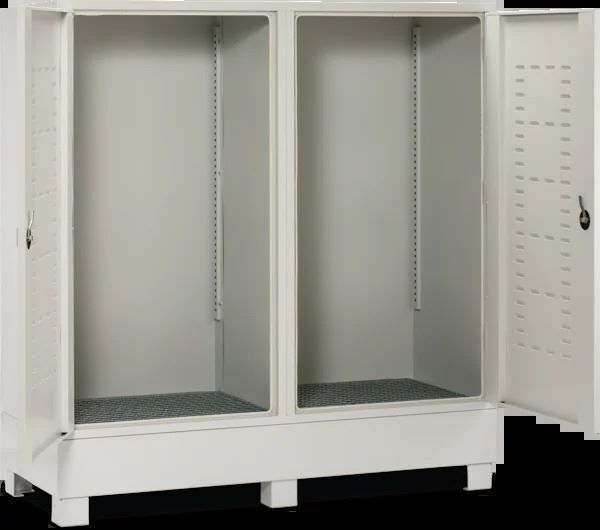 Produktbild Gefahrstoffdepot kompakt 220 für 2 Fässer 70 x 170 x 180 cm bild 2