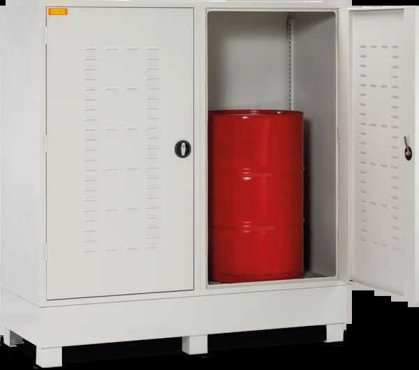 Produktbild Gefahrstoffdepot kompakt 220 für 2 Fässer 70 x 170 x 180 cm bild 3