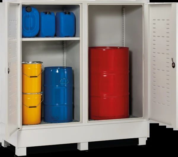 Produktbild Gefahrstoffdepot kompakt 220 für 2 Fässer 70 x 170 x 180 cm bild 5