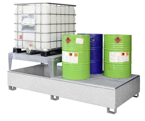 Produktbild Cemo IBC Auffangwanne GS2 AB1 verzinkt 126 x 268 x 80 cm