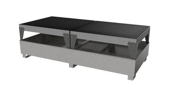 Produktbild Cemo IBC Auffangwanne GS2 AB2 verzinkt 1000 Liter 2 Abfüllböcke