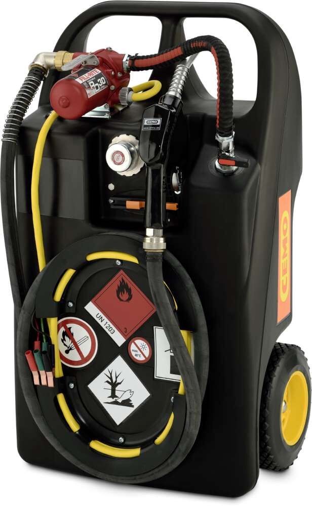 CEMO Kraftstofftrolley 60 Liter mit Elektropumpe Produktbild CEMO Kraftstofftrolley 60 Liter mit Elektropumpe