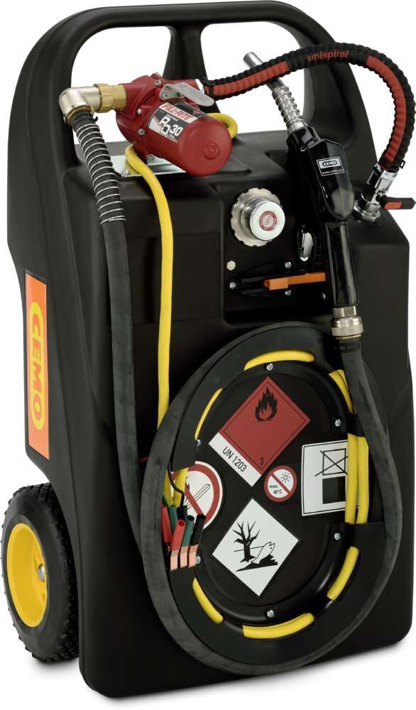 CEMO Kraftstofftrolley 60 Liter mit Elektropumpe Produktbild CEMO Kraftstofftrolley 60 Liter mit Elektropumpe bild 2