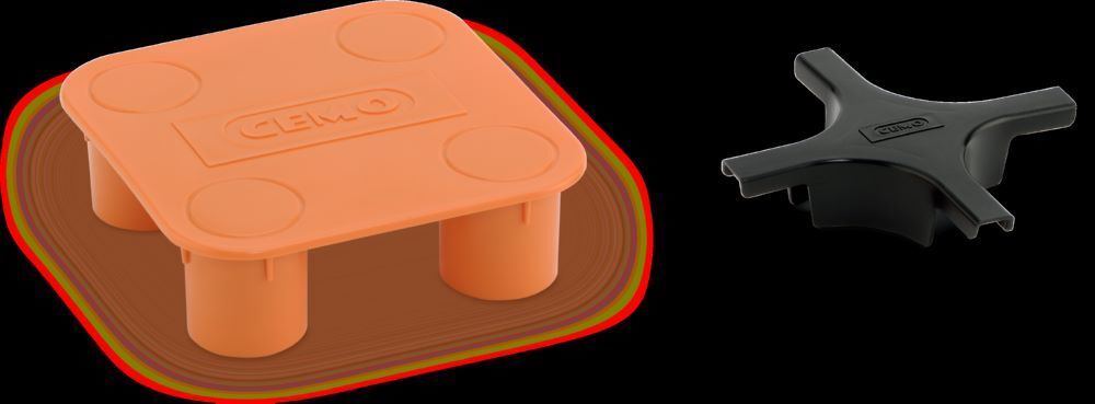 Cemo Kreuzverbinder zu PE Auffangwannen Produktbild Cemo Kreuzverbinder zu PE Auffangwannen