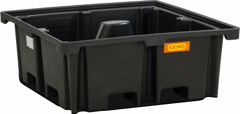 Cemo PE-Fass-/Palettenauffangwanne 400/4 129 x 129 x 48 cm Produktbild Cemo PE-Fass-/Palettenauffangwanne 400/4 129 x 129 x 48 cm