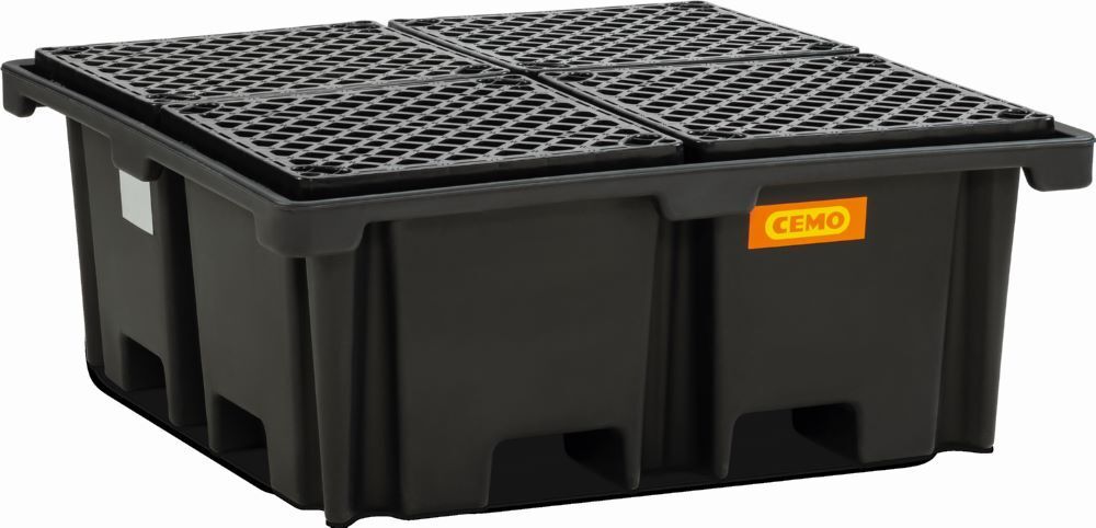 Cemo PE-Fass-/Palettenauffangwanne 400/4 129 x 129 x 50 cm Produktbild Cemo PE-Fass-/Palettenauffangwanne 400/4 129 x 129 x 50 cm