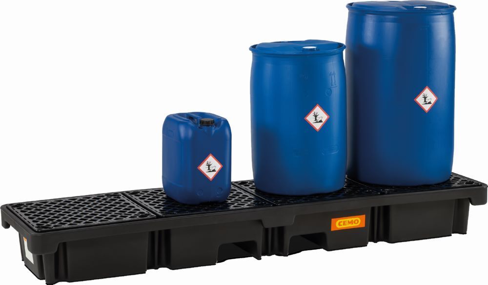 Cemo PE-Fassauffangwanne 220/4e 245 x 66 x 26 cm Auffangvolumen 215 Liter Produktbild Cemo PE-Fassauffangwanne 220/4e 245 x 66 x 26 cm Auffangvolumen 215 Liter bild 2