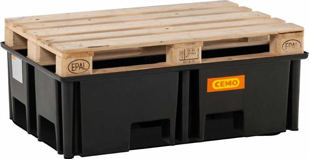 Cemo PE-Palettenauffangwanne 220/2 123 x 83 x 36 cm Produktbild Cemo PE-Palettenauffangwanne 220/2 123 x 83 x 36 cm bild 2