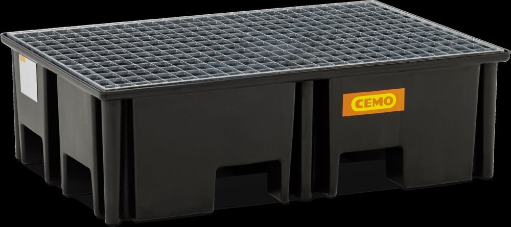 Cemo PE-Palettenauffangwanne 220/2 220 Liter 123 x 83 x 36 cm Produktbild Cemo PE-Palettenauffangwanne 220/2 220 Liter 123 x 83 x 36 cm