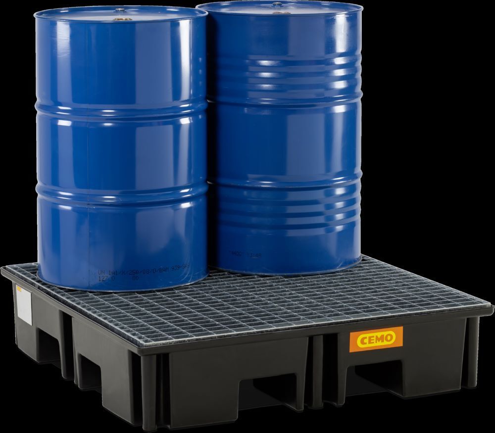 Cemo PE-Palettenauffangwanne 123 x 123 x 26 cm 220 Liter Produktbild Cemo PE-Palettenauffangwanne 123 x 123 x 26 cm 220 Liter bild 2