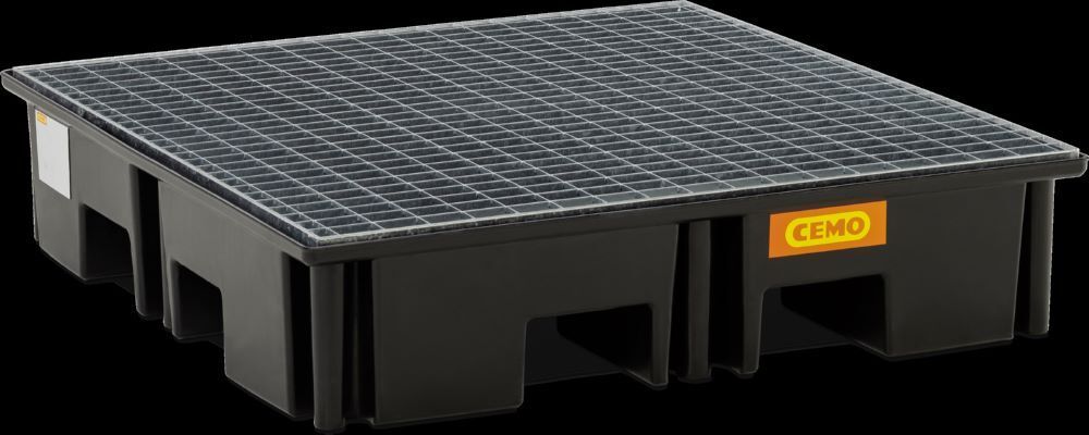 Cemo PE-Palettenauffangwanne 123 x 123 x 26 cm 220 Liter Produktbild Cemo PE-Palettenauffangwanne 123 x 123 x 26 cm 220 Liter bild 3