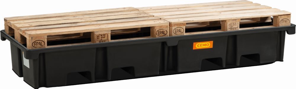 Cemo PE-Palettenauffangwanne 242 x 88 x 36 cm 425 Liter Produktbild Cemo PE-Palettenauffangwanne 242 x 88 x 36 cm 425 Liter bild 2