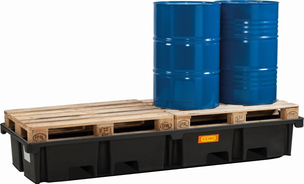 Cemo PE-Palettenauffangwanne 242 x 88 x 36 cm 425 Liter Produktbild Cemo PE-Palettenauffangwanne 242 x 88 x 36 cm 425 Liter bild 3