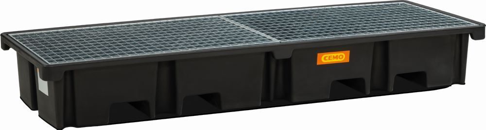Cemo PE-Palettenauffangwanne 242 x 88 x 36 cm Auffangvolumen 425 Liter Produktbild Cemo PE-Palettenauffangwanne 242 x 88 x 36 cm Auffangvolumen 425 Liter