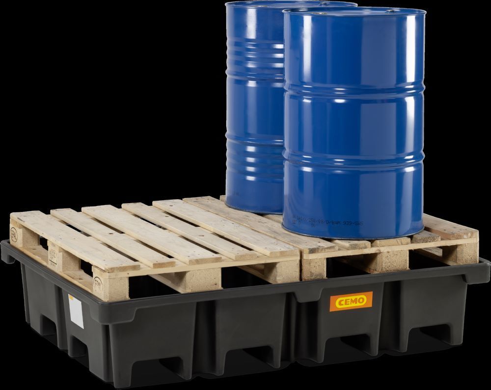 Cemo PE-Palettenauffangwanne 425 l Auffangvolumen 167 x 127 x 36 cm Produktbild Cemo PE-Palettenauffangwanne 425 l Auffangvolumen 167 x 127 x 36 cm bild 3