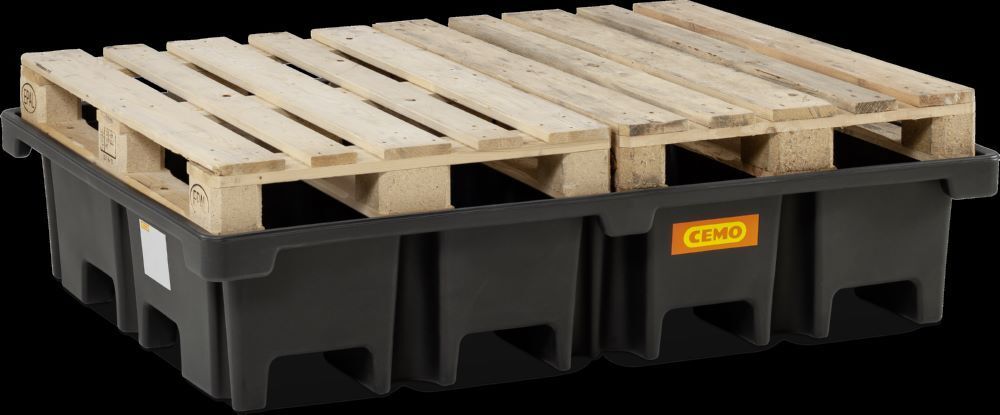 Cemo PE-Palettenauffangwanne 425 l Auffangvolumen 167 x 127 x 36 cm Produktbild Cemo PE-Palettenauffangwanne 425 l Auffangvolumen 167 x 127 x 36 cm bild 4