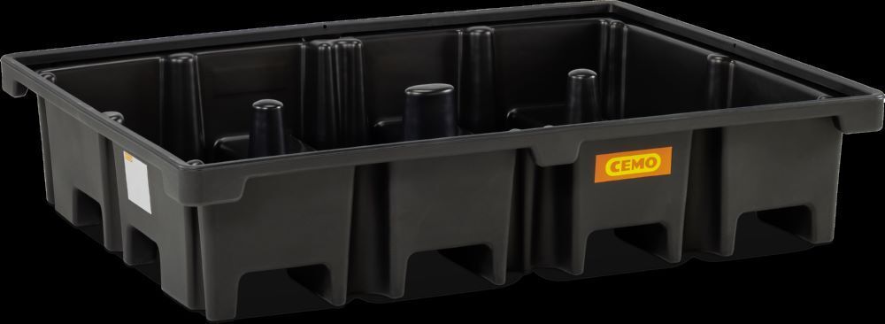 Cemo PE-Palettenauffangwanne 425 l Auffangvolumen 167 x 127 x 36 cm Produktbild Cemo PE-Palettenauffangwanne 425 l Auffangvolumen 167 x 127 x 36 cm