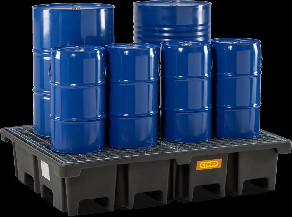 Cemo PE-Palettenauffangwanne 167 x 127 x 36 cm 425 l Auffangvolumen Produktbild Cemo PE-Palettenauffangwanne 167 x 127 x 36 cm 425 l Auffangvolumen bild 2