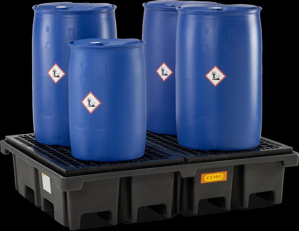 Cemo PE-Palettenauffangwanne 167 x 127 x 39 cm Auffangvolumen 425 Liter Produktbild Cemo PE-Palettenauffangwanne 167 x 127 x 39 cm Auffangvolumen 425 Liter bild 2