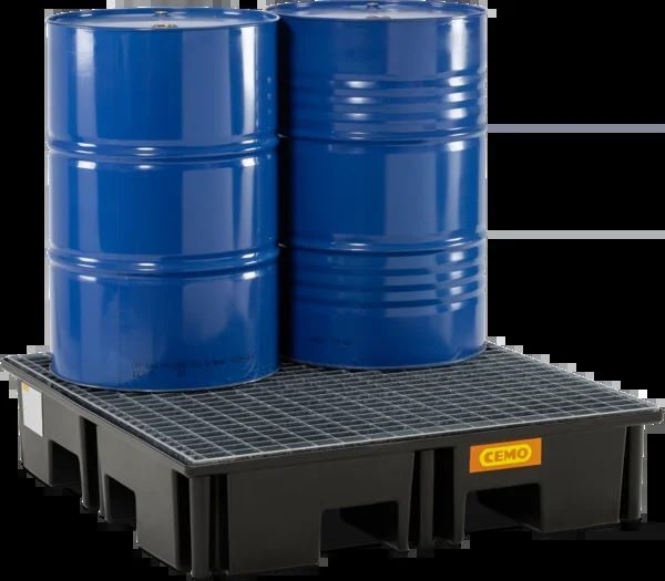 Produktbild PE-Palettenauffangwanne 220/4 RG, 220 l, mit Stahlgitterrost bild 3