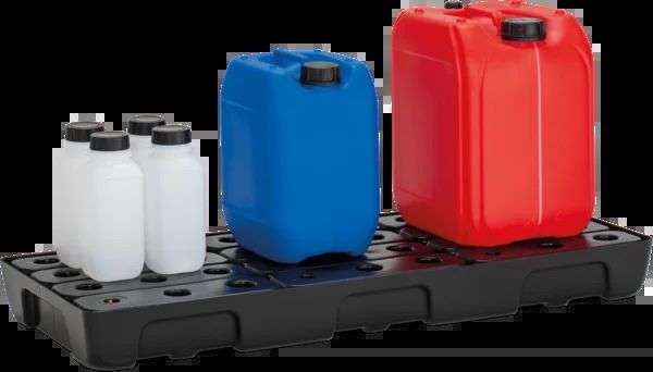Produktbild PE-Regalauffangwanne 21 L mit PE-Rost bild 2