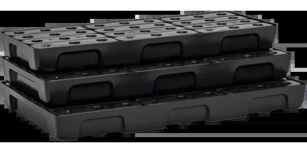 Produktbild PE-Regalauffangwanne 33 L mit PE-Rost bild 3