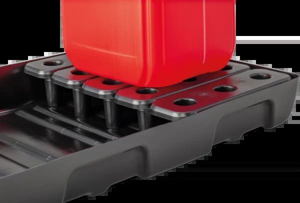 Produktbild PE-Regalauffangwanne 36 L mit PE-Rost bild 2