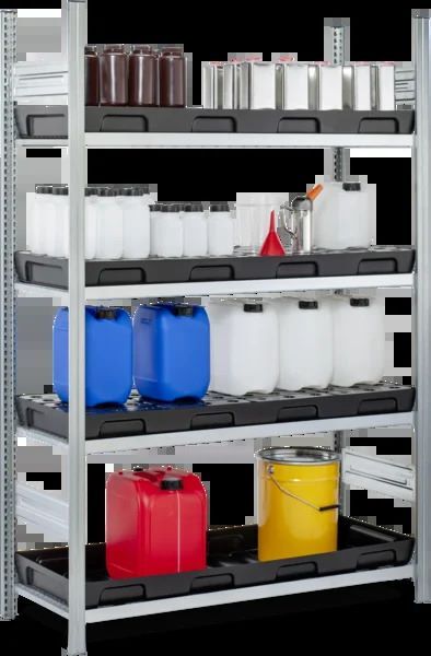 Produktbild PE-Regalauffangwanne 36 L mit PE-Rost bild 4