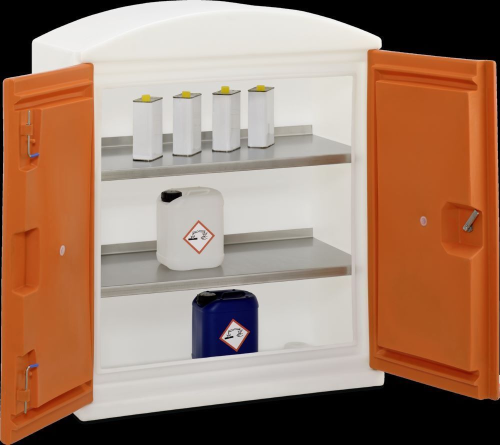 Cemo PE Umweltschrank M mit 2 Fachböden 1 Bodenwanne 97,5 x 118 x 52 cm Produktbild Cemo PE Umweltschrank M mit 2 Fachböden 1 Bodenwanne 97,5 x 118 x 52 cm