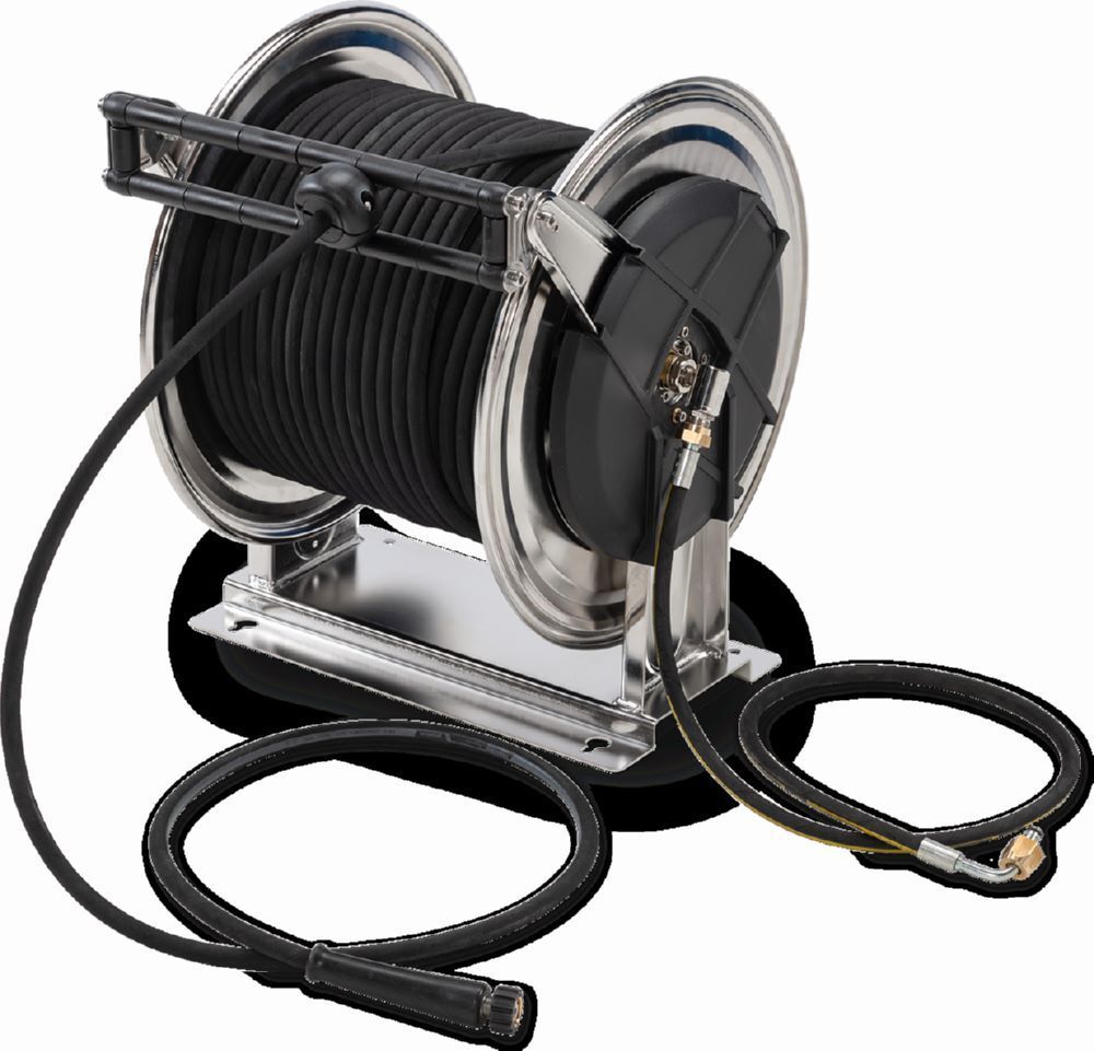 Cemo Schlauchtrommel mit 40 m HD-Schlauch DN8 40 MPa Produktbild Cemo Schlauchtrommel mit 40 m HD-Schlauch DN8 40 MPa