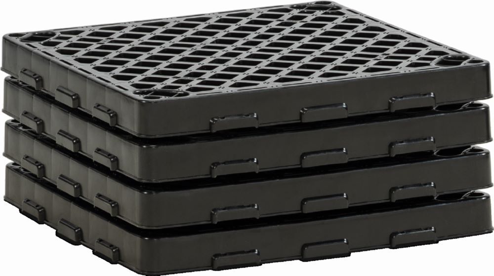 Cemo Zubehörpaket 4 x PE Rost 60 x 60 cm für Palettenauffangwannen Produktbild Cemo Zubehörpaket 4 x PE Rost 60 x 60 cm für Palettenauffangwannen