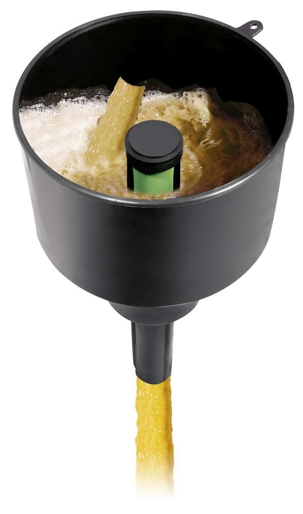 Trichter mit Wasserabscheider und Filter Trichter mit Wasserabscheider und Filter