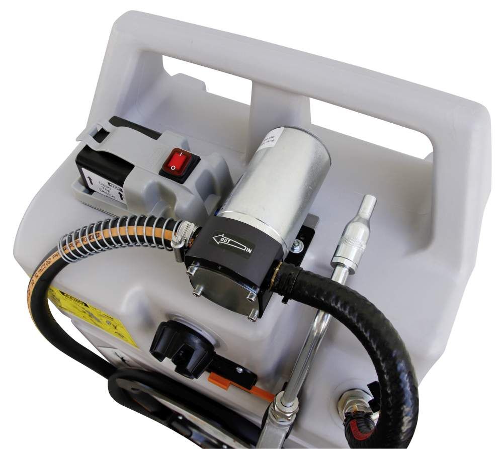 CEMO Schmierstofftrolley 100 l mit Elektropumpe Produktbild CEMO Schmierstofftrolley 100 l mit Elektropumpe bild 2