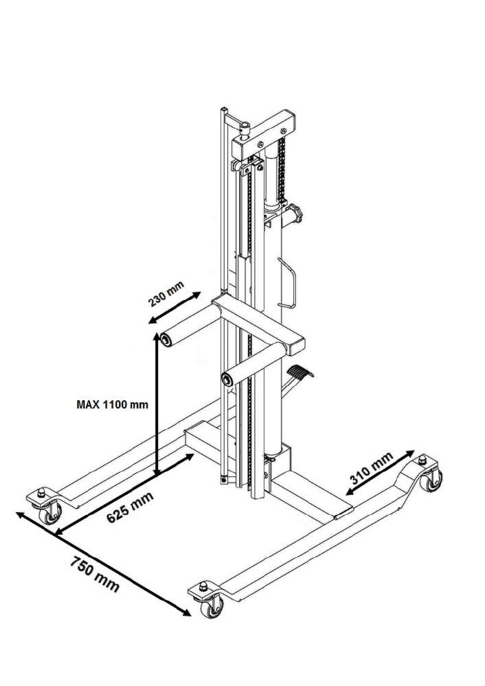 Produktbild WD 60 Radheber 60 kg (PKW SUV´s Transporter usw.) bild 2